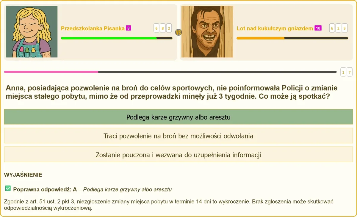 Obowiązek zgłoszenia zmiany miejsca pobytu przez posiadacza pozwolenia na broń