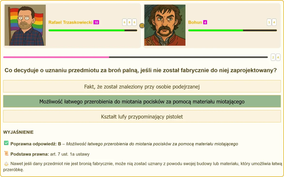 Definicja broni palnej w polskim prawie