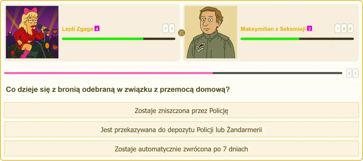 Broń i dokumenty odebrane podczas interwencji domowej