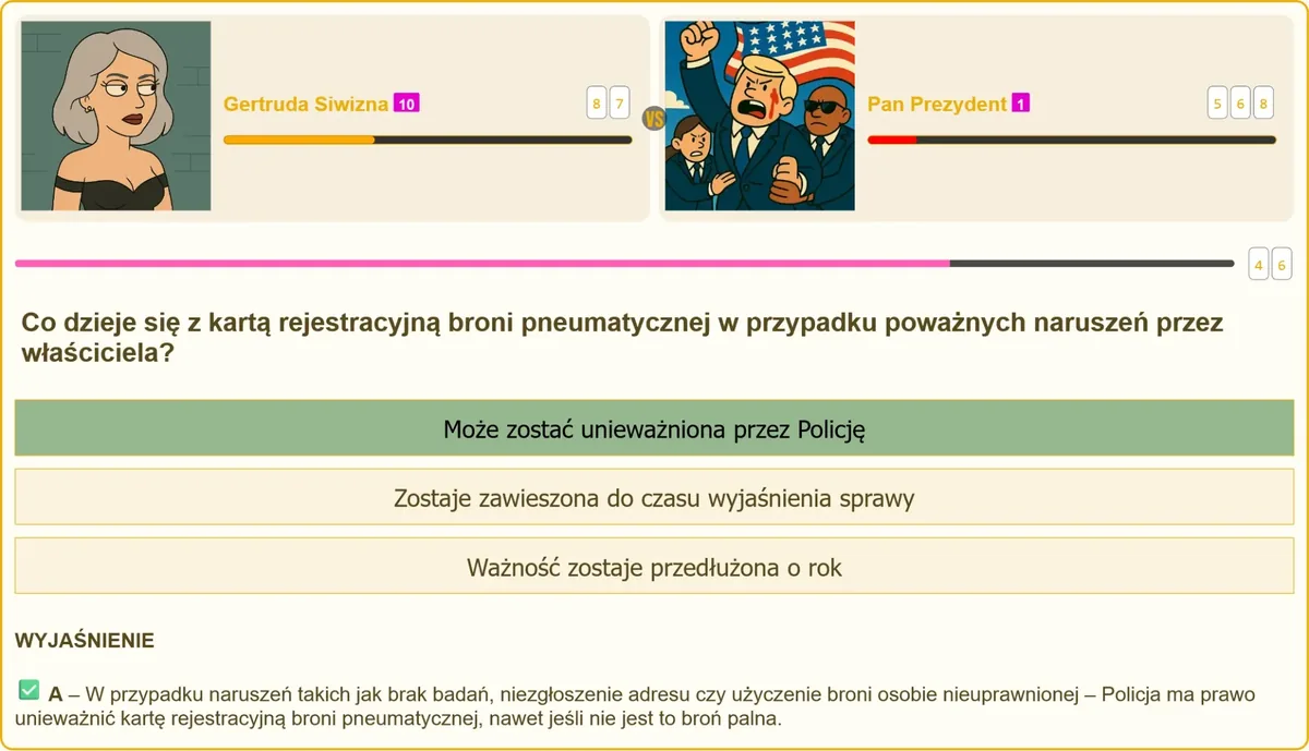 Karta rejestracyjna broni pneumatycznej