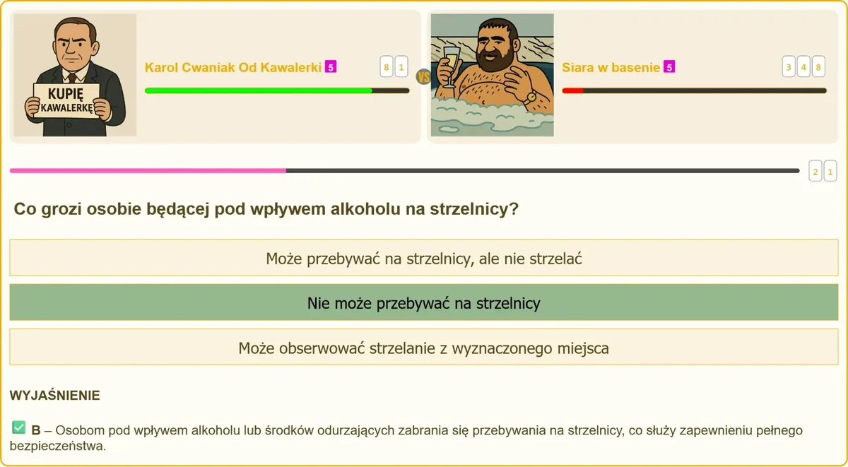 Zakaz alkoholu na strzelnicy - zasady bezpieczeństwa