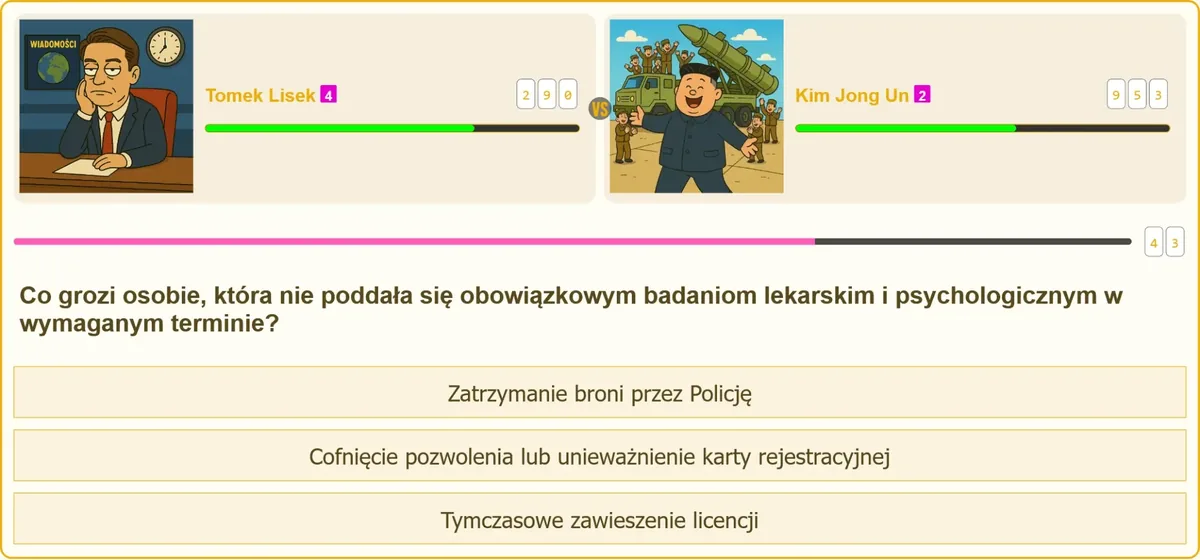 Cofnięcie pozwolenia na broń za brak badań lekarskich