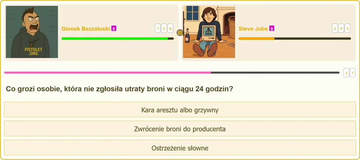 Zgłoszenie utraty broni na Policji w ciągu 24 godzin