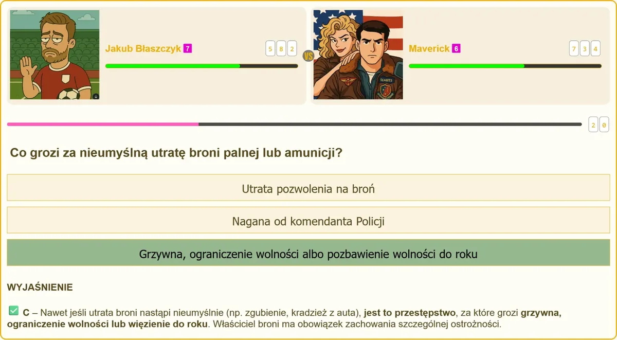 Odpowiedzialność karna za nieumyślną utratę broni palnej