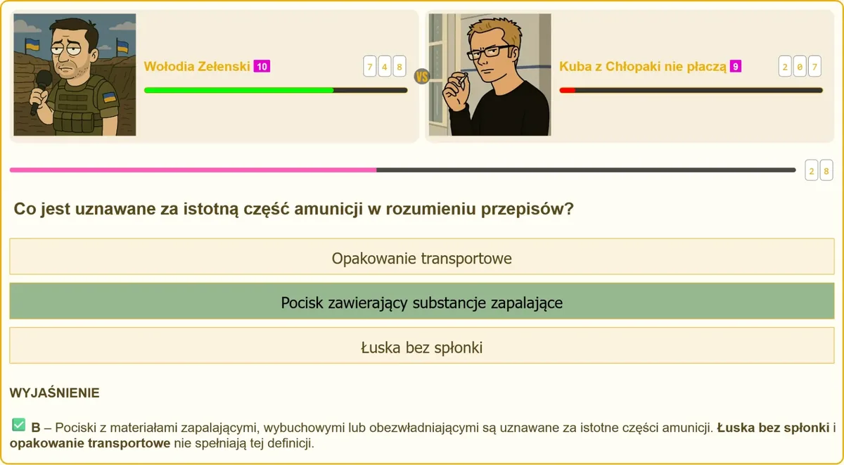 Definicja istotnej części amunicji w ustawie o broni