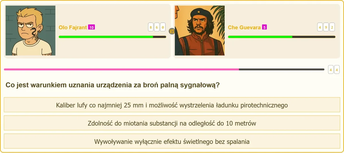 Warunki uznania urządzenia za broń palną sygnałową