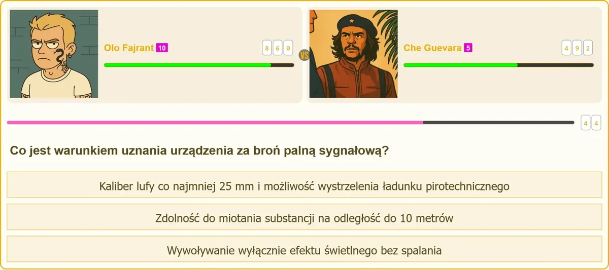 Warunki uznania urządzenia za broń palną sygnałową