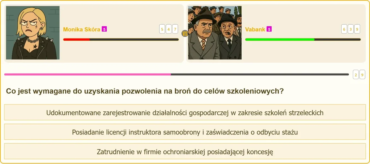 Wymagania do pozwolenia na broń w celach szkoleniowych