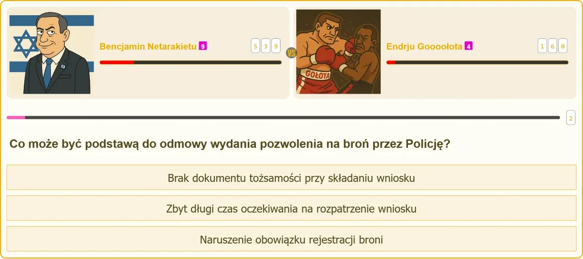 Policjant analizujący dokumentację wniosku o pozwolenie na broń