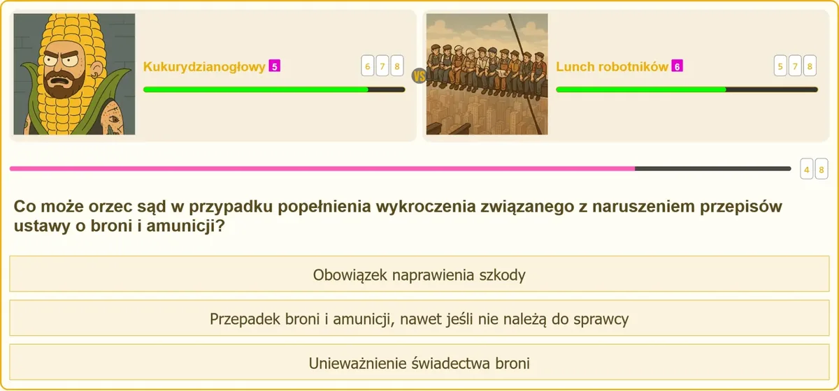 Przepadek broni i amunicji orzekany przez sąd w sprawie o wykroczenie