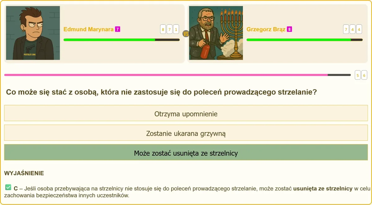 Egzamin na patent strzelecki – polecenia prowadzącego strzelanie