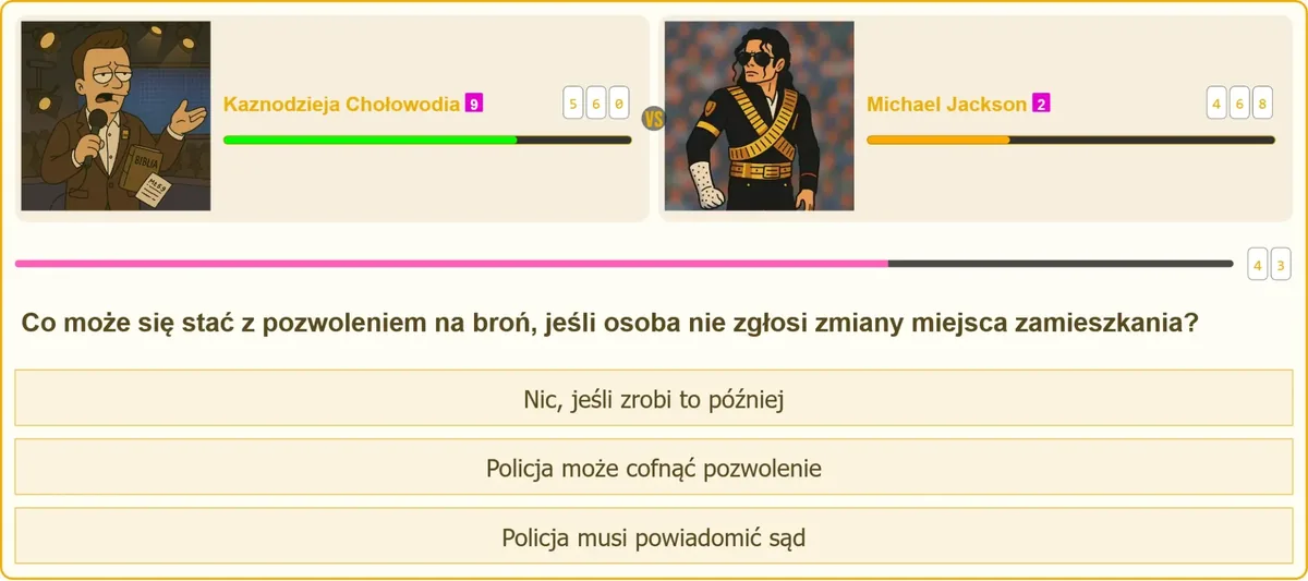 Zgłoszenie zmiany miejsca zamieszkania posiadacza broni w jednostce Policji