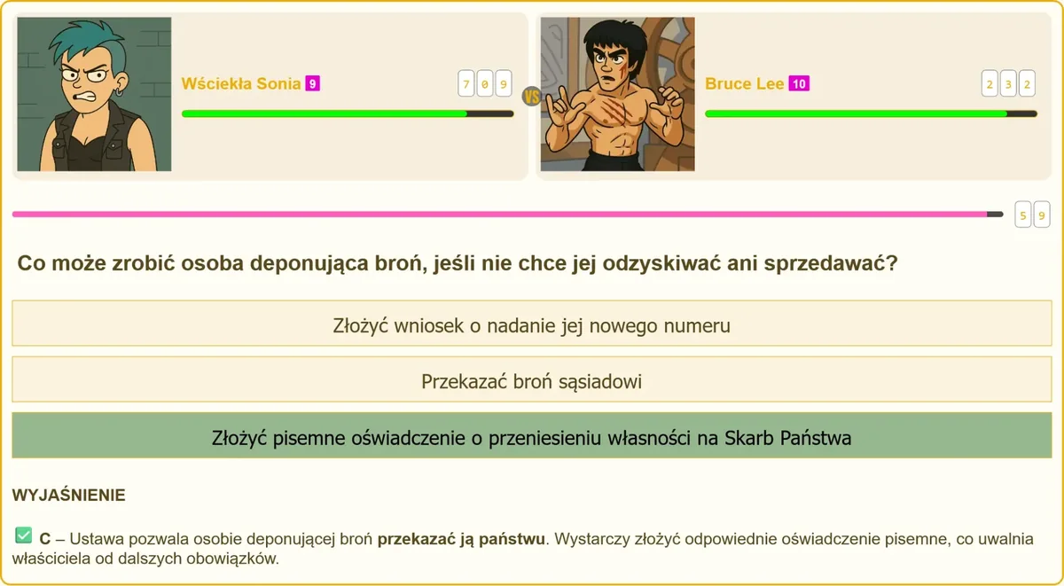 Broń zdeponowana w jednostce Policji do czasu decyzji właściciela