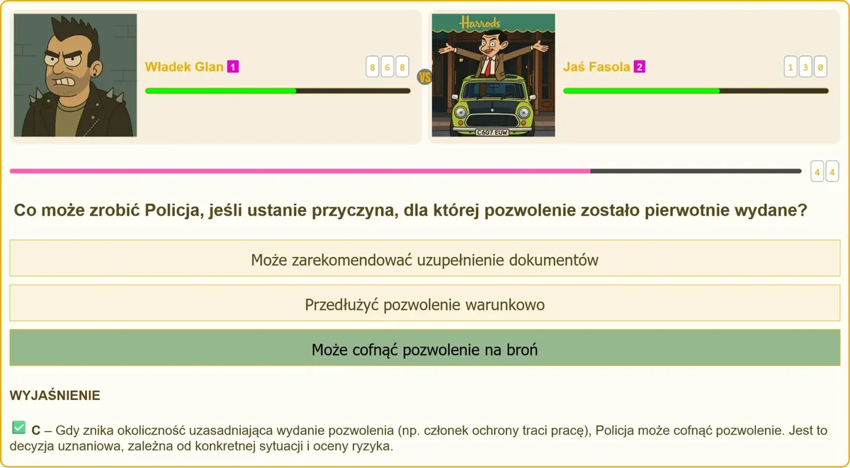 Formularz wniosku o pozwolenie na broń