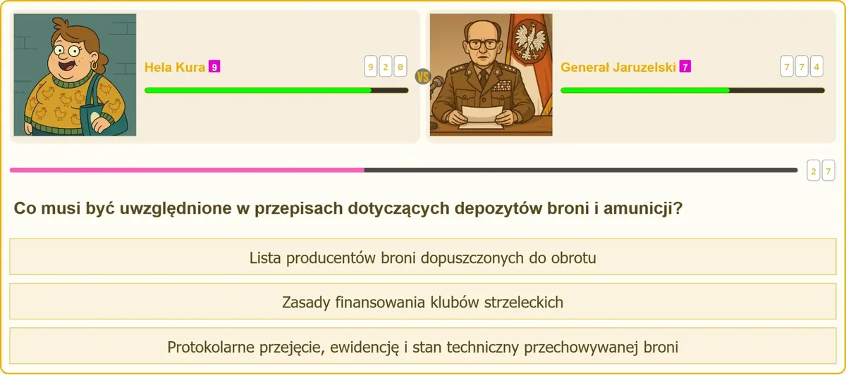 Przepisy dotyczące depozytu broni i amunicji