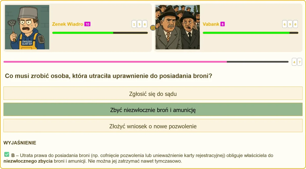 Obowiązek zbycia broni po utracie uprawnień do jej posiadania