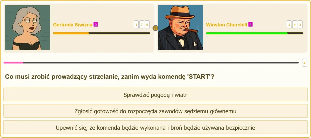 Obowiązki prowadzącego strzelanie przed komendą START