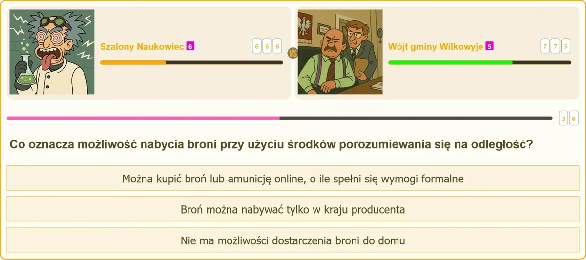 Weryfikacja uprawnień przy zakupie broni przez internet