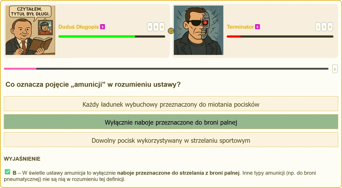 Definicja amunicji w ustawie o broni i amunicji