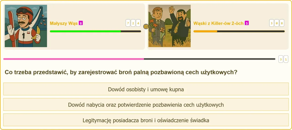Dowód nabycia broni i potwierdzenie pozbawienia cech użytkowych