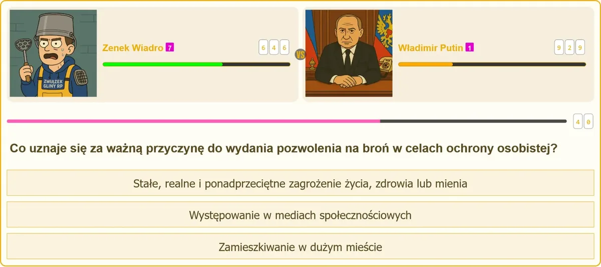 Stałe realne i ponadprzeciętne zagrożenie jako przesłanka pozwolenia na broń