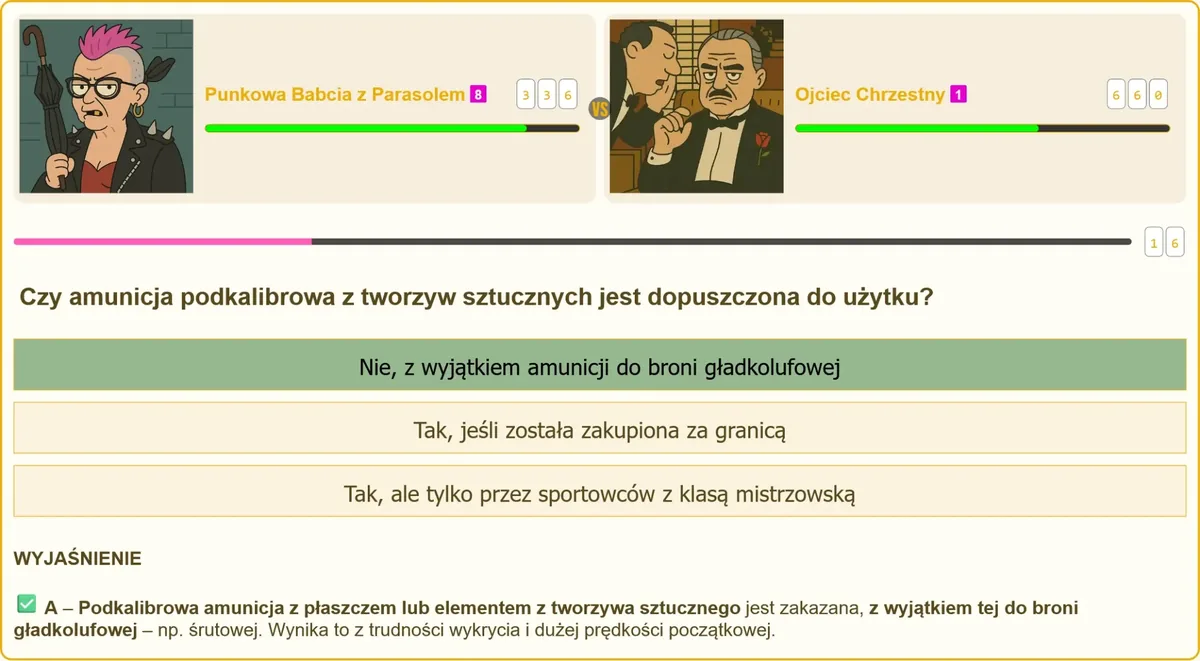 Egzamin na patent strzelecki – amunicja podkalibrowa