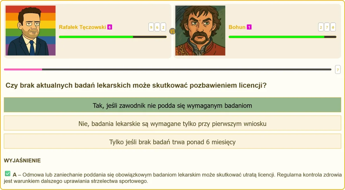 Badania lekarskie a licencja strzelecka