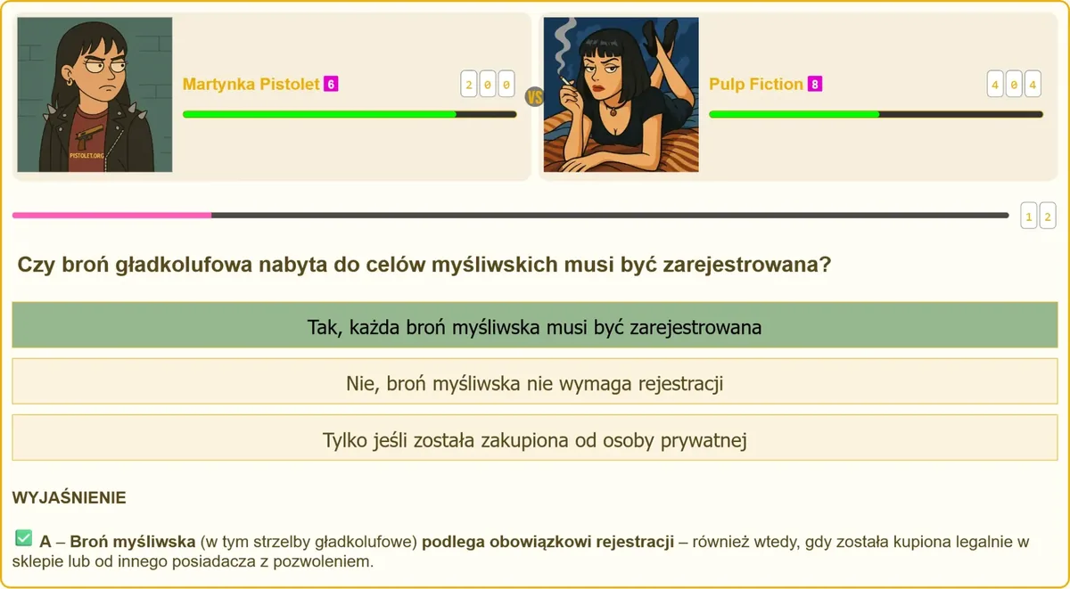 Broń myśliwska gładkolufowa – obowiązek rejestracji