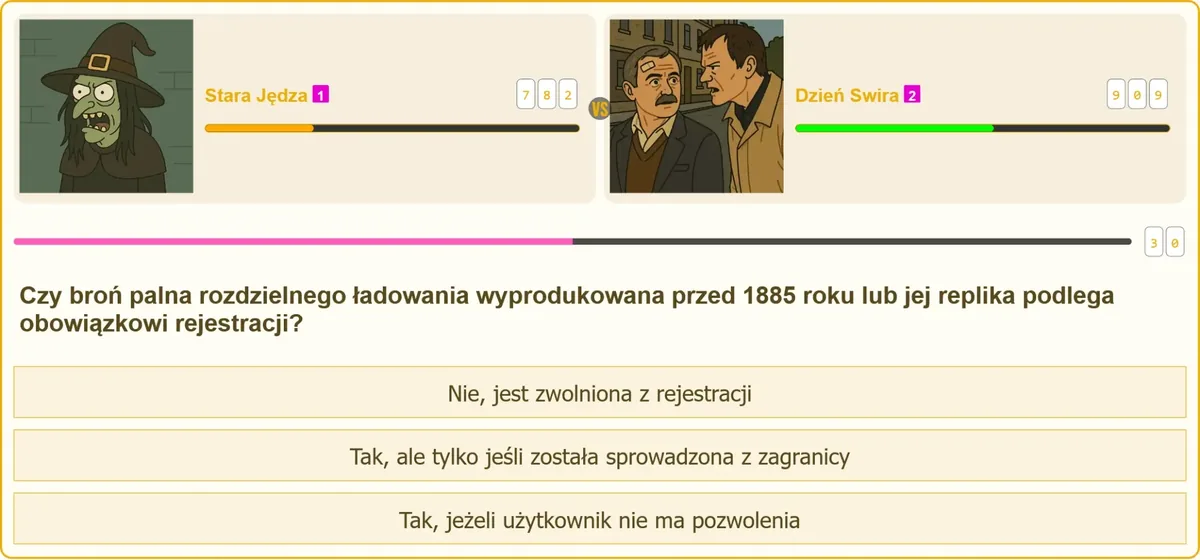 Broń rozdzielnego ładowania sprzed 1885 roku i jej replika