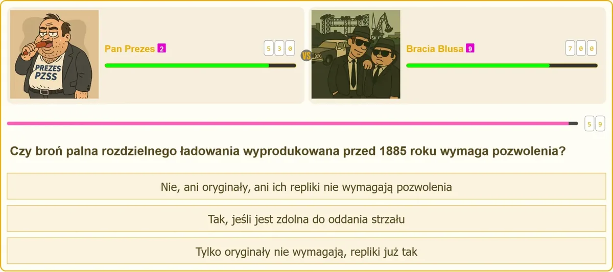 Broń rozdzielnego ładowania wyprodukowana przed 1885 rokiem