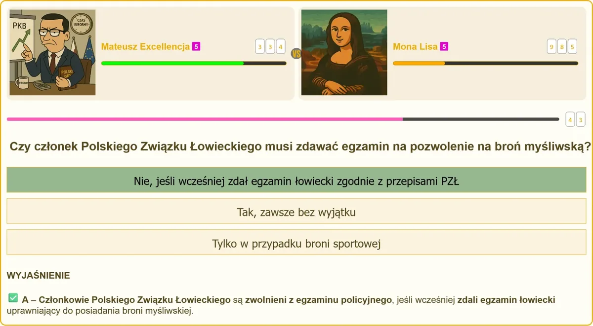 Egzamin na pozwolenie na broń myśliwską dla członków PZŁ