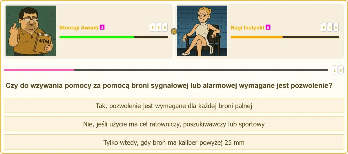 Broń sygnałowa i alarmowa używana do wzywania pomocy