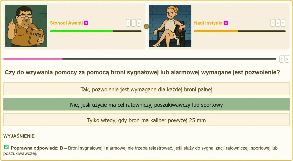Broń sygnałowa i alarmowa używana do wzywania pomocy