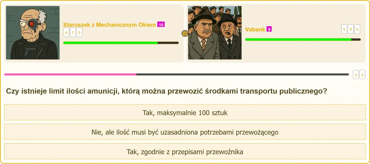 Przewożenie amunicji środkami transportu publicznego w Polsce