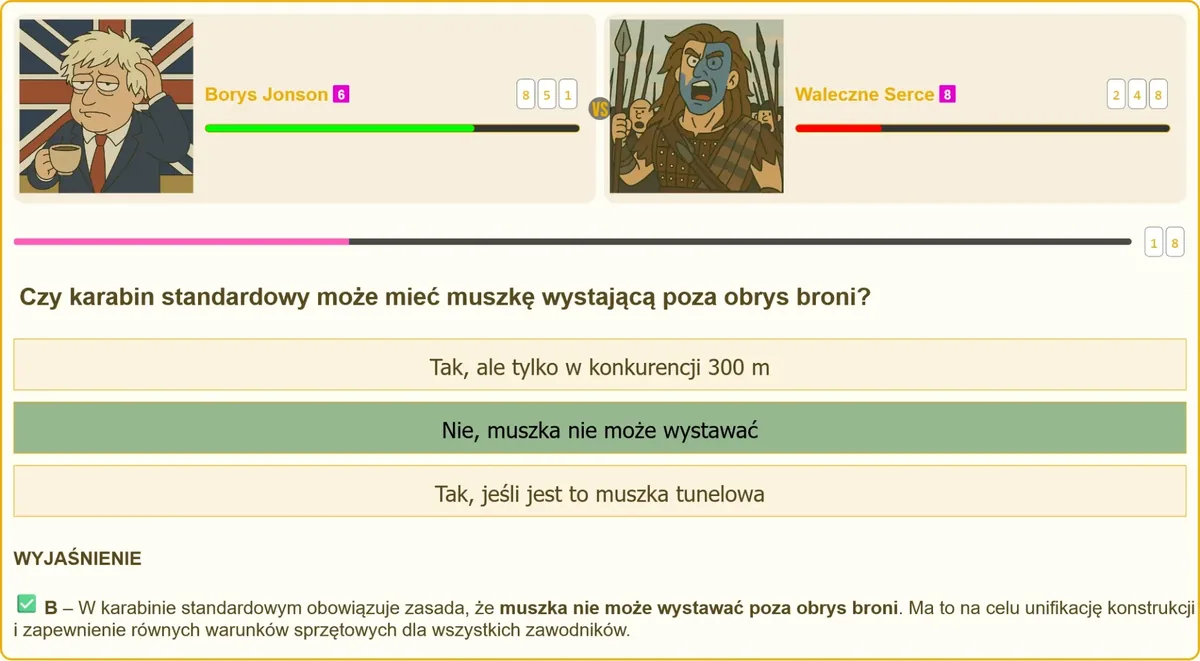 Strzelec celujący z karabinu standardowego