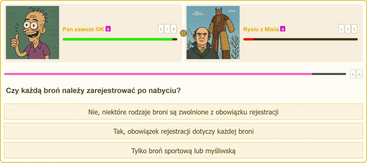 Broń zwolniona z obowiązku rejestracji po nabyciu