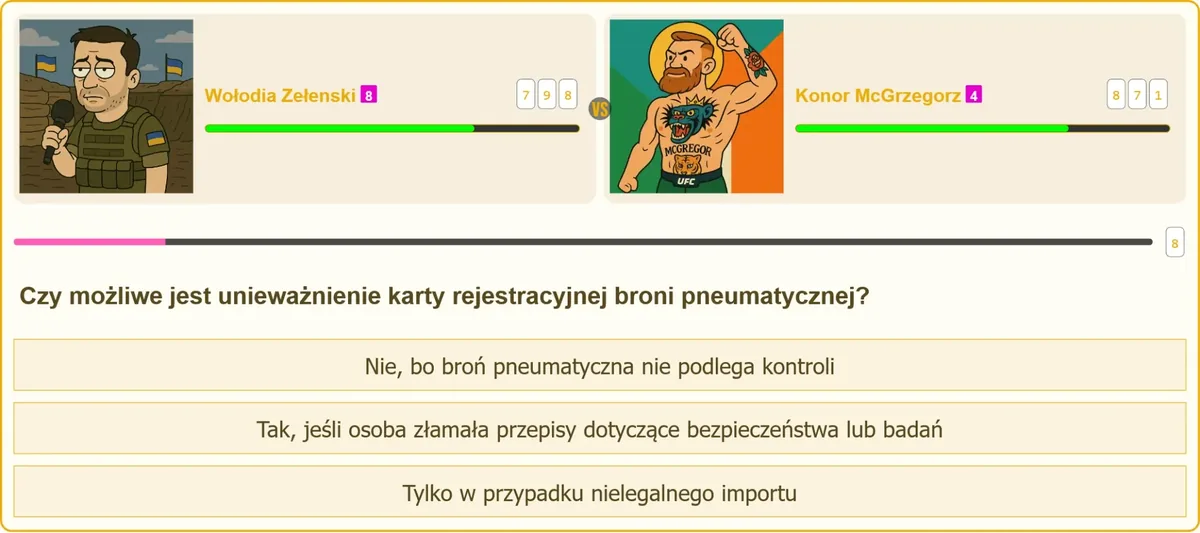 Karta rejestracyjna broni pneumatycznej - warunki unieważnienia