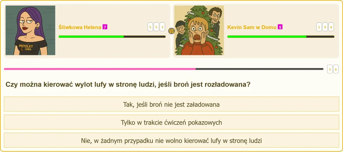 Zasada bezpiecznego kierowania lufy broni na strzelnicy