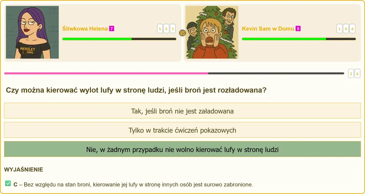 Bezpieczne trzymanie broni na strzelnicy