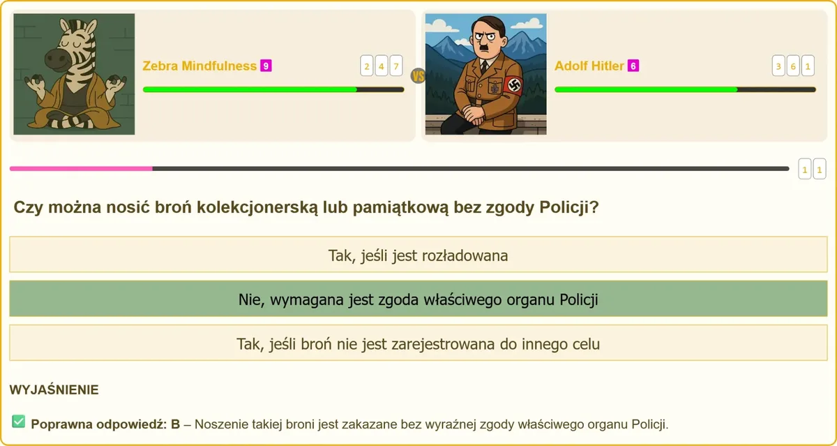 Broń kolekcjonerska w gablocie a przepisy o jej noszeniu