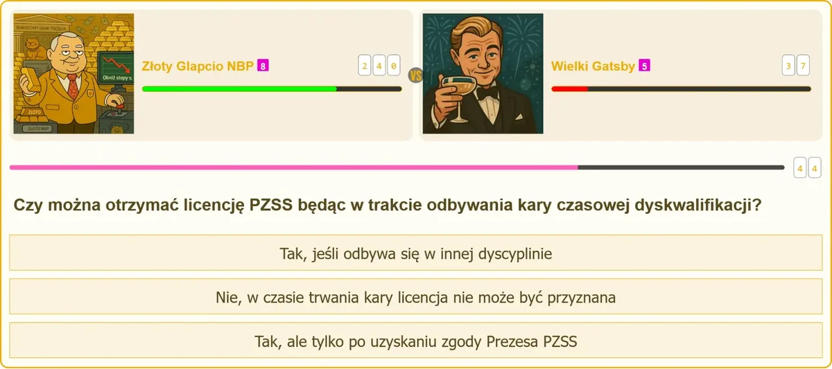 Licencja zawodnicza PZSS a kara czasowej dyskwalifikacji