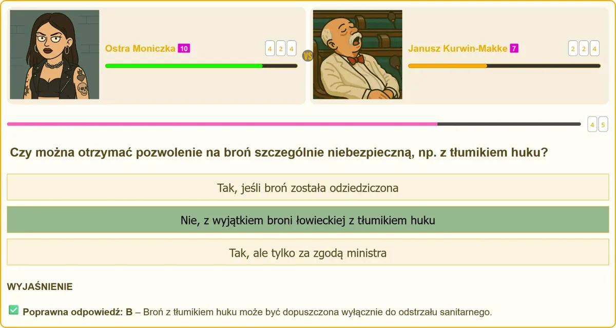 Pozwolenie na broń z tłumikiem huku – wyjątek dla odstrzału sanitarnego