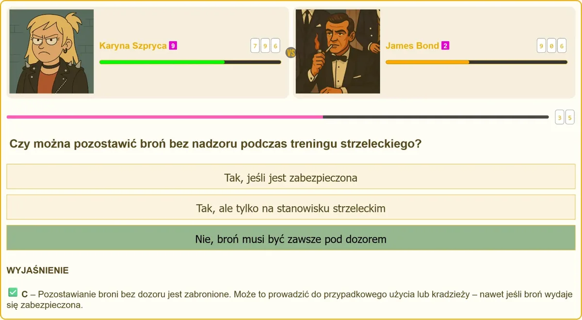 Broń pozostawiona bez nadzoru na stanowisku strzeleckim