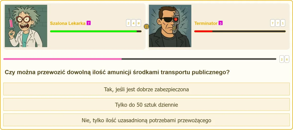 Przewóz amunicji środkami transportu publicznego a przepisy
