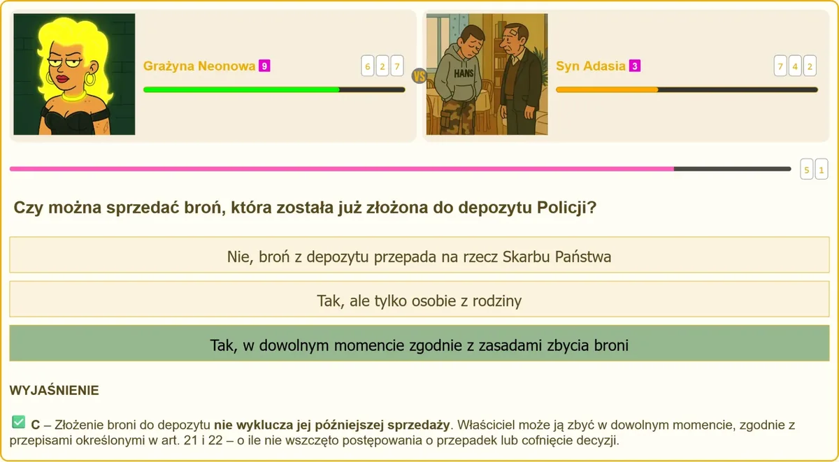 Zasady sprzedaży broni znajdującej się w depozycie Policji