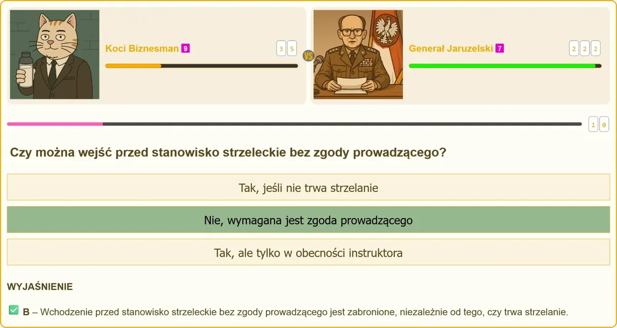 Stanowisko strzeleckie z zakazem wstępu