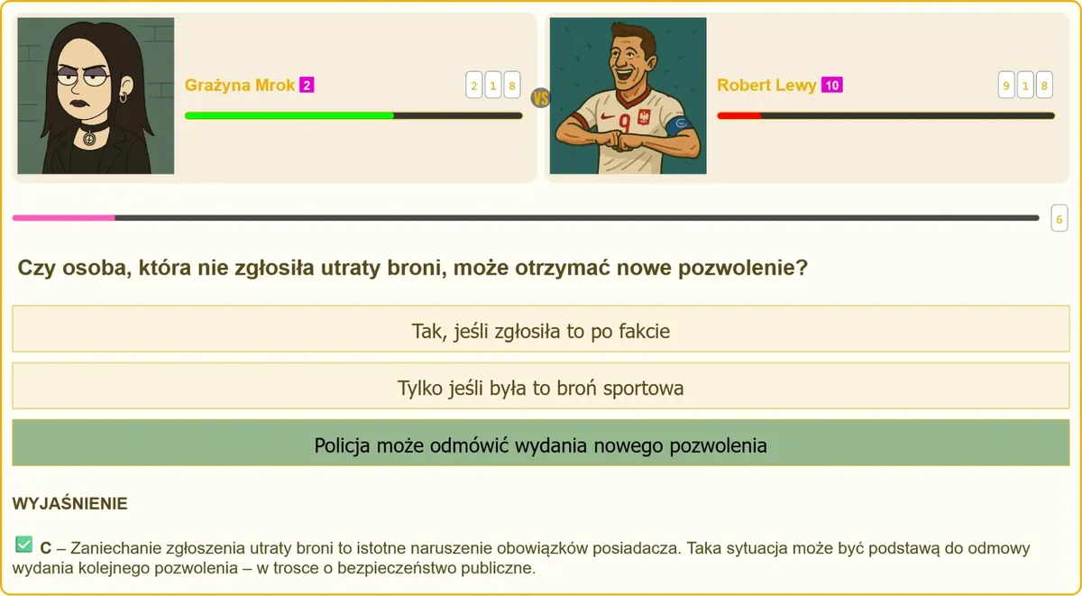 Utrata broni i obowiązek zgłoszenia policji