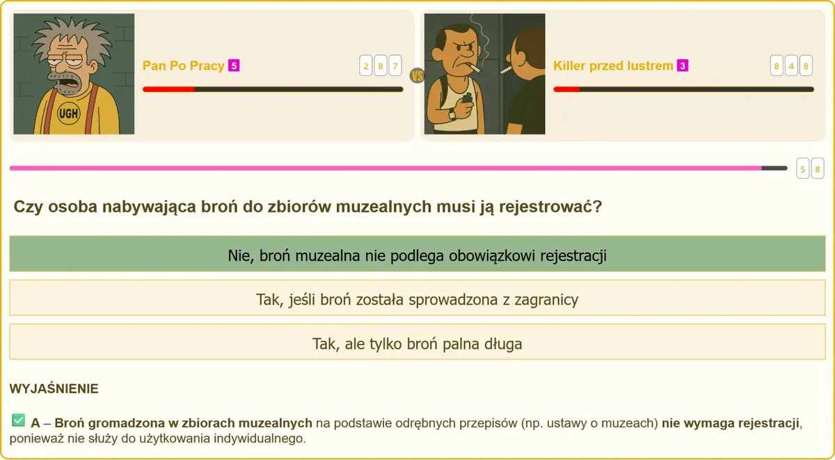 Rejestracja broni muzealnej w zbiorach kolekcjonerskich