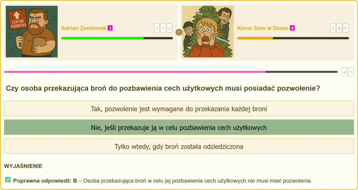 Przekazanie broni podmiotowi uprawnionemu do pozbawienia cech użytkowych
