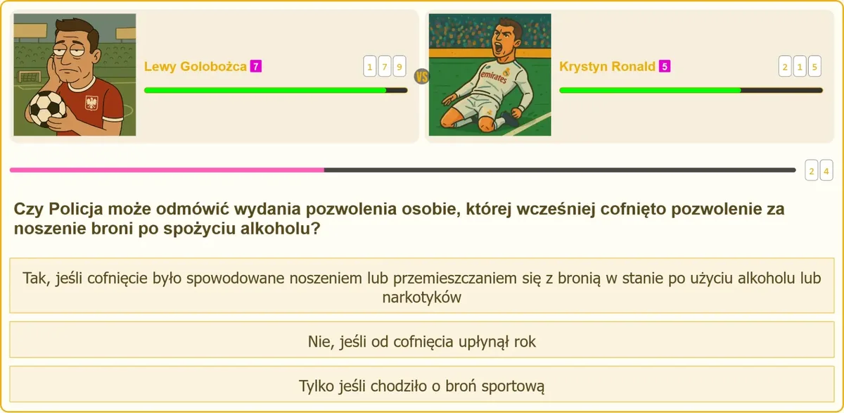 Odmowa wydania pozwolenia na broń po wcześniejszym cofnięciu